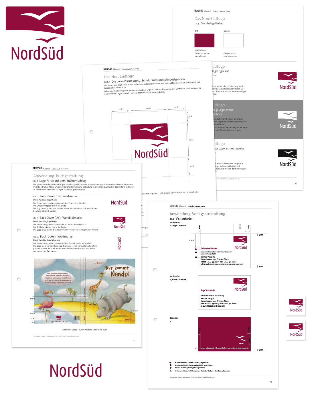 NordSüd Logo Entwicklung und Logo-Manual