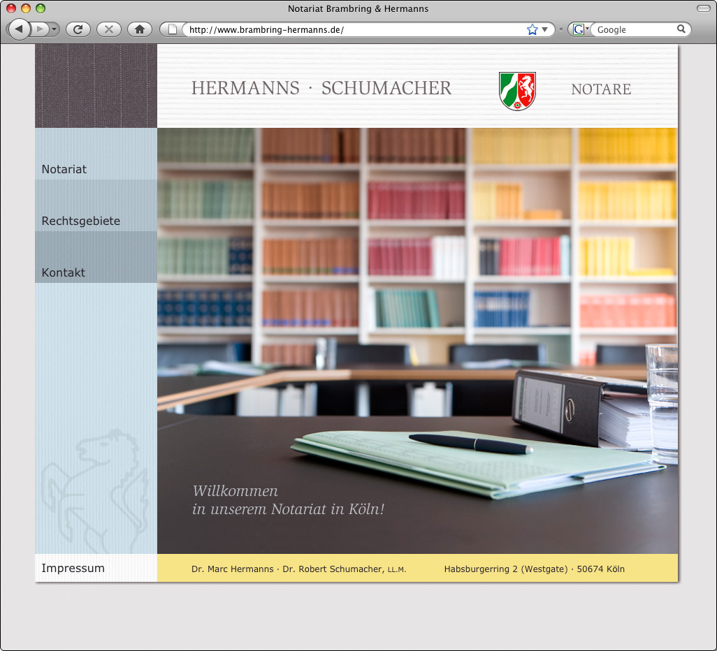 Webauftritt Dr. Marc Hermanns · Dr. Robert Schumacher