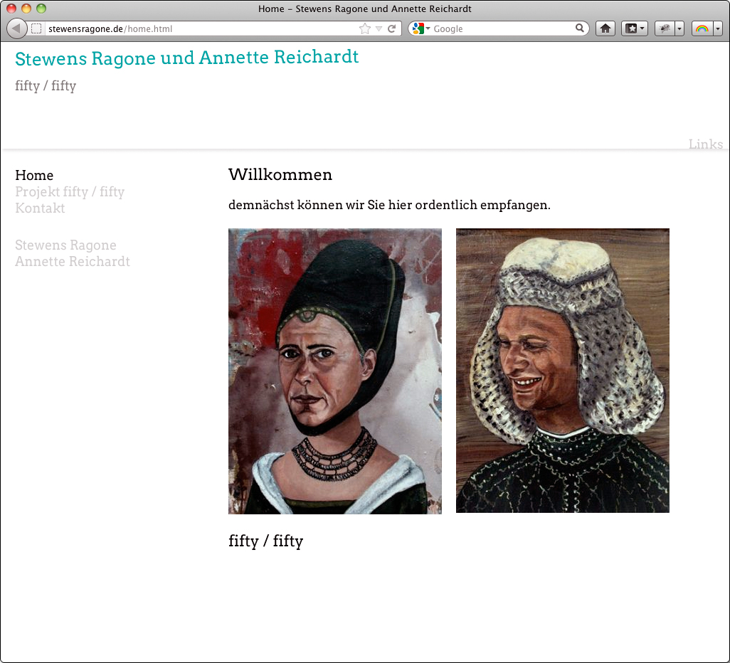 Webauftritt Stewens Ragone und Annette Reichardt